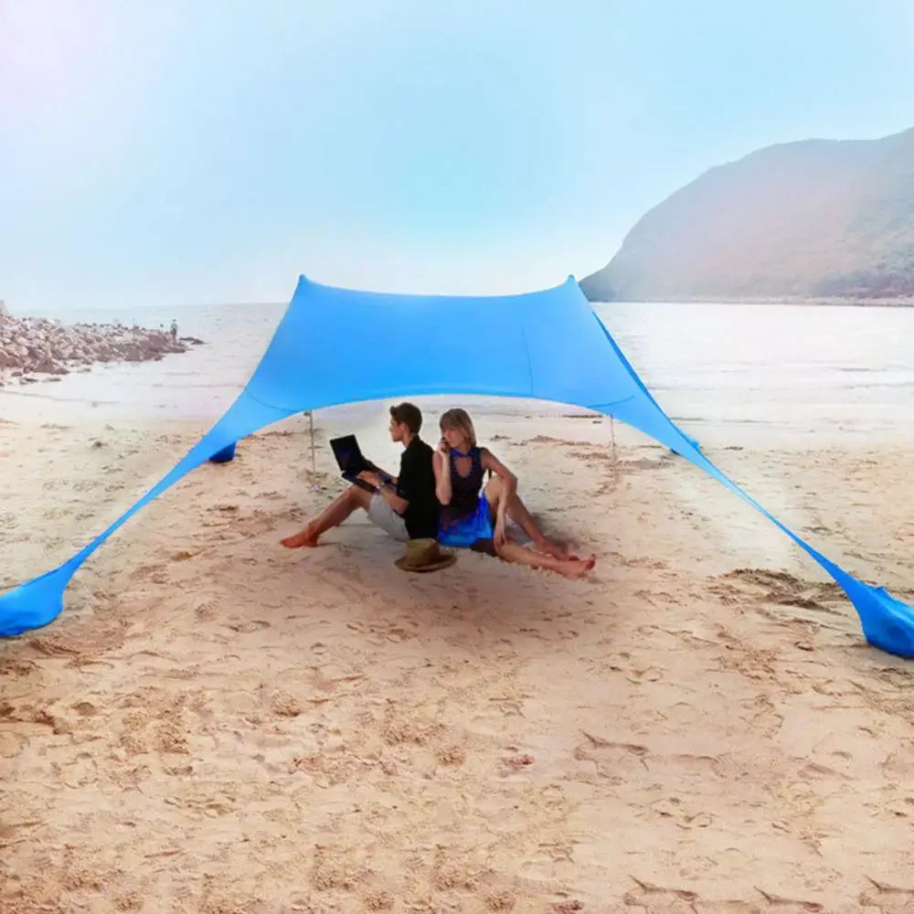 Large Beach Shades Tent for Family Sun Shelter and Outdoor Relaxation