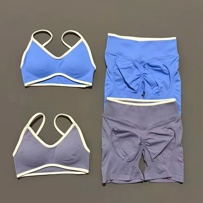 Women Ignite Sculpt Elastic Yoga Bra Set Sculpting Fitness Suit