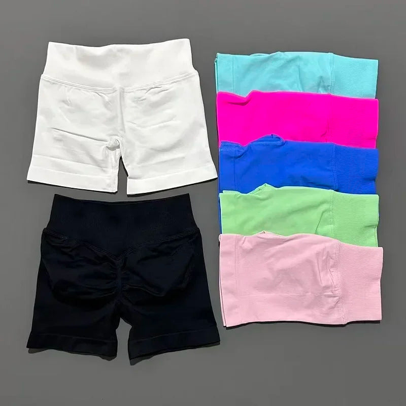 Sports Shorts Seamless 4.5" Low Waist – Scrunch Workout Fitness