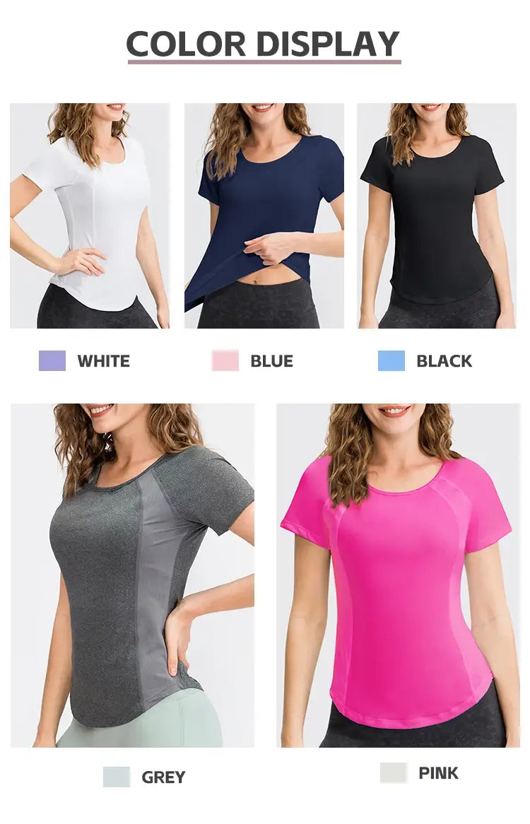 NoEnName Null Quick Dry Polyester Short Sleeve Women’s Top