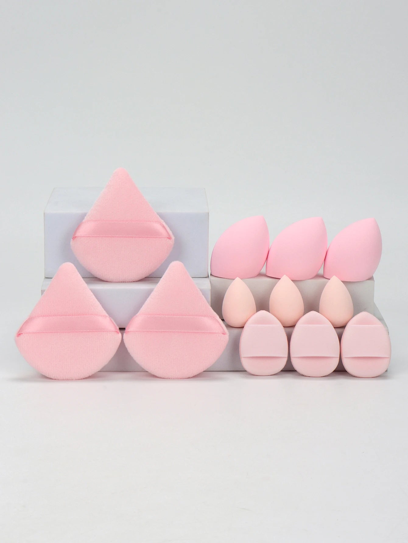 12-Piece All-Purpose Makeup Sponge Set Multi-Size Professional Blending