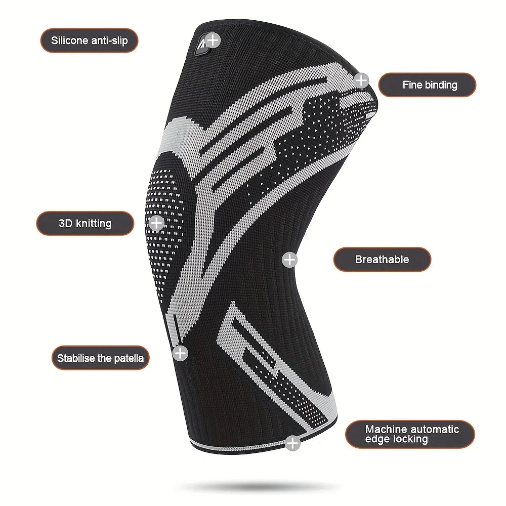 Compression Knee Support Elastic Breathable Sleeve – Gym Sports Relief