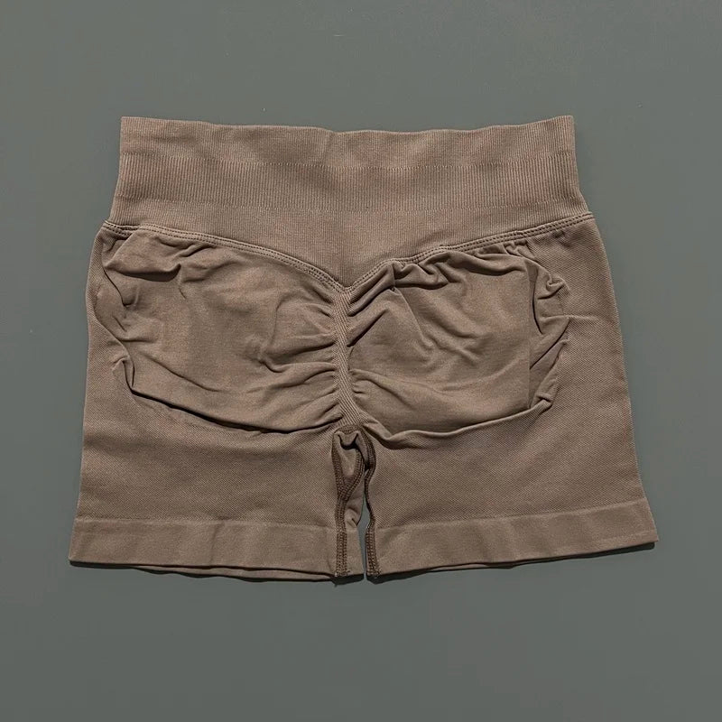 HISTELLO Seamless Yoga Shorts Small Polyamide Butt Lifting Activewear