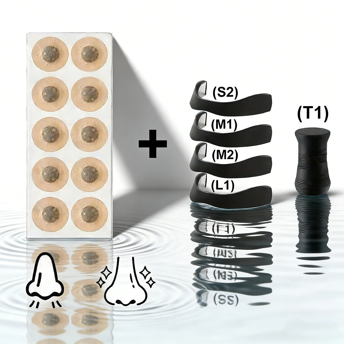 Magnetic Nasal Dilator Exercise Patch Set – Enhanced Airflow Support