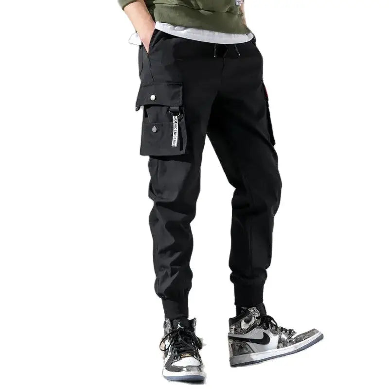 Men's Cargo Pants Oversized Solid Color Trendy Loose Casual Work Pants