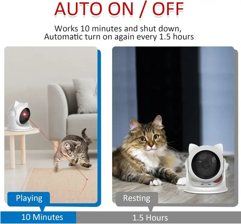 MeowMeows Automatic Cat Laser Toy with Rechargeable Motion Activation - p32