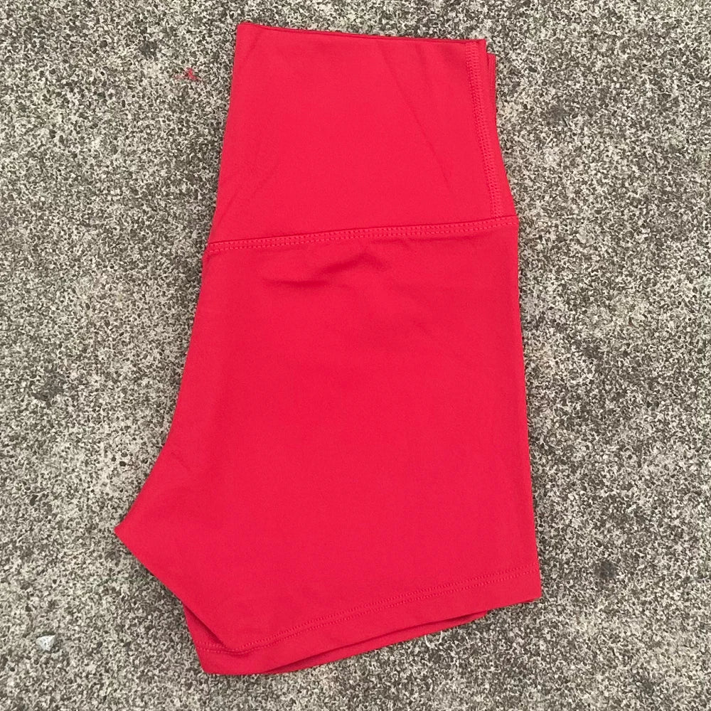 High Elastic Women Sports Shorts Slim Fit Butt Lift Yoga Biker Shorts