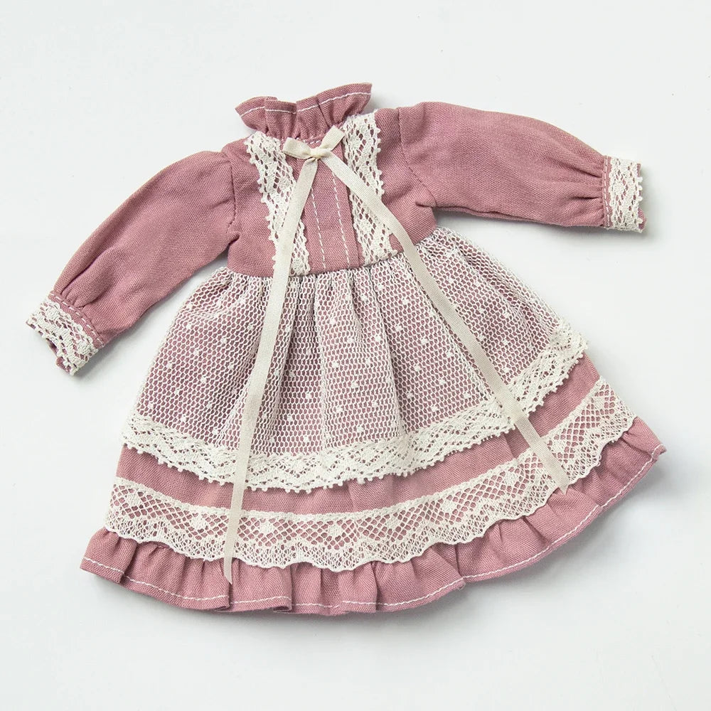 Blythe Clothes Vintage Lace Maid Set for YMY OB22 Doll Accessories