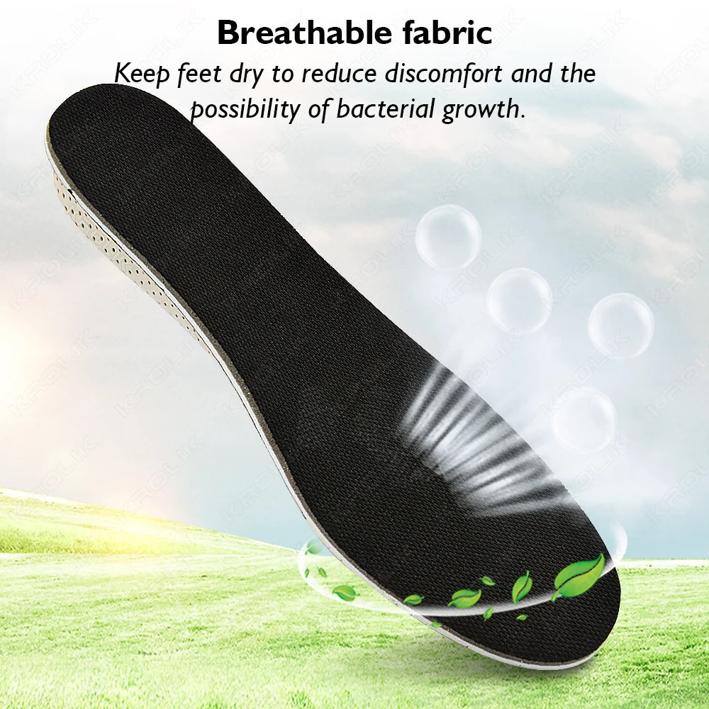Height Increase Memory Foam Insoles 2-5cm – Breathable Sports Shoes Pad
