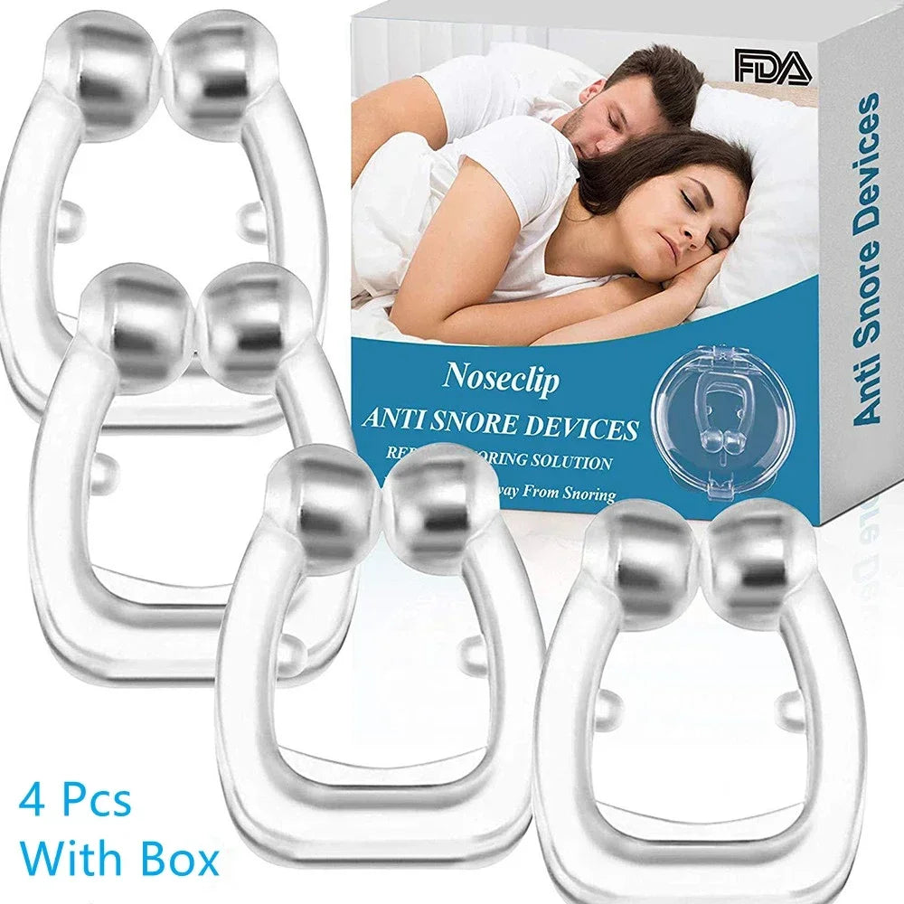 Magnetic Anti Snore Nose Clip Silicone Breathe Improve Sleeping Aid