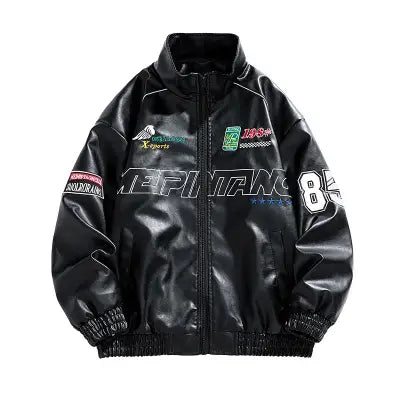 Men’s Motorcycle Clothing PU Leather Racing Suit by American Fashion Brand