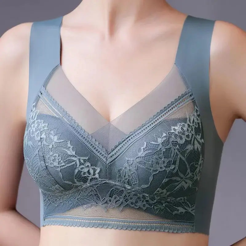 High-Quality Lace Ladies Underwear: Comfortable No Steel Fixed Cups