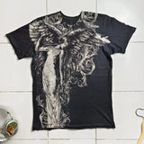 Y2K Retro Punk Hip Hop Printed T-shirt Oversized Type Fashion Top