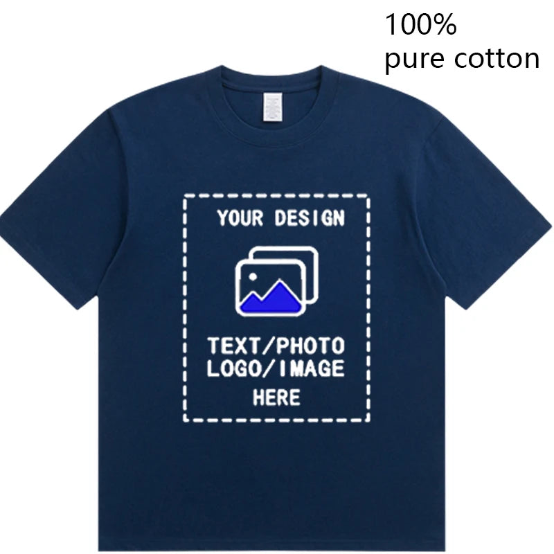Custom Men's Cotton T-Shirts All Sizes for Team Sports and Gyms