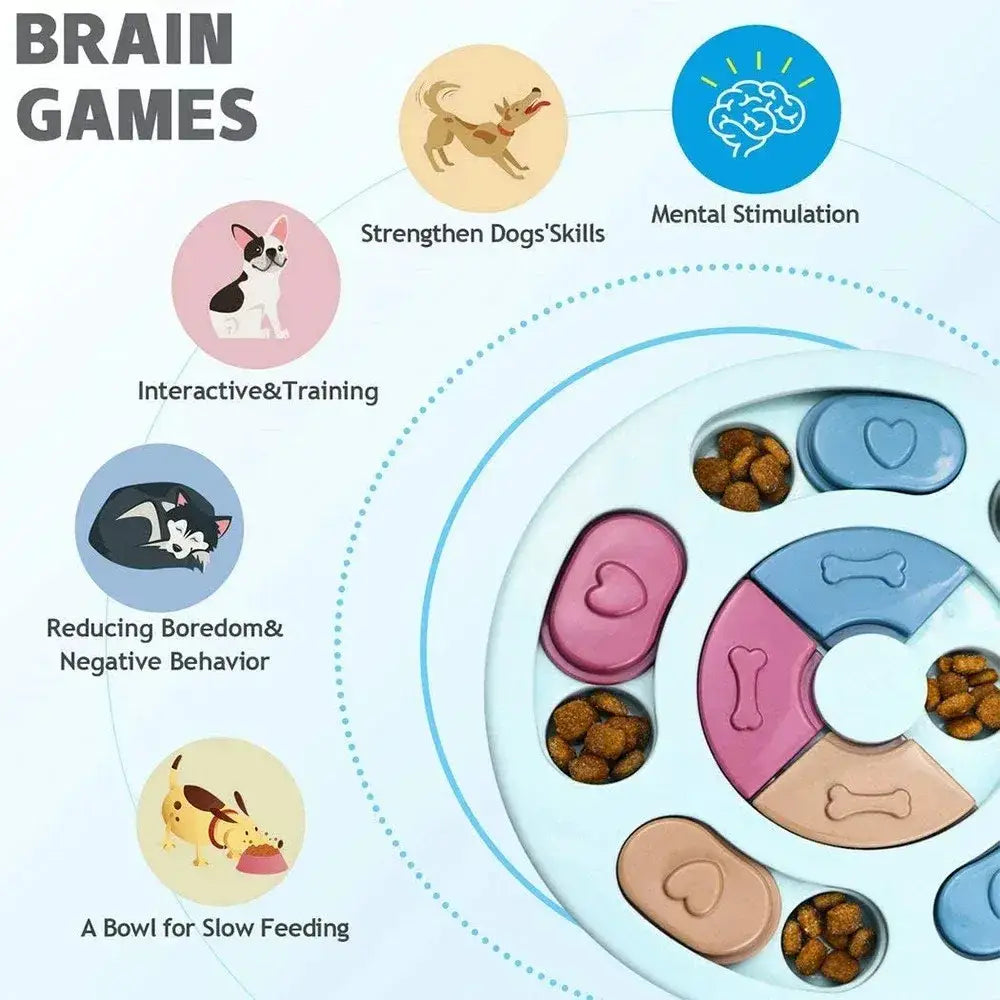 Interactive IQ-Boosting Dog Puzzle Toy Slow Feeder for Enhanced Play