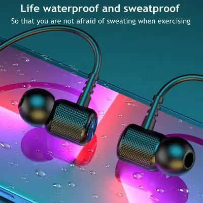 Wireless Bluetooth 5.0 Neckband Earphones with Waterproof Magnetic Earbuds