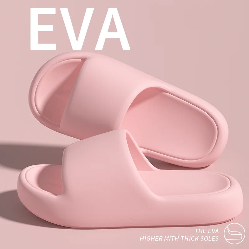 Candy Colors EVA Platform Slides Soft Sole Summer Beach Sandals