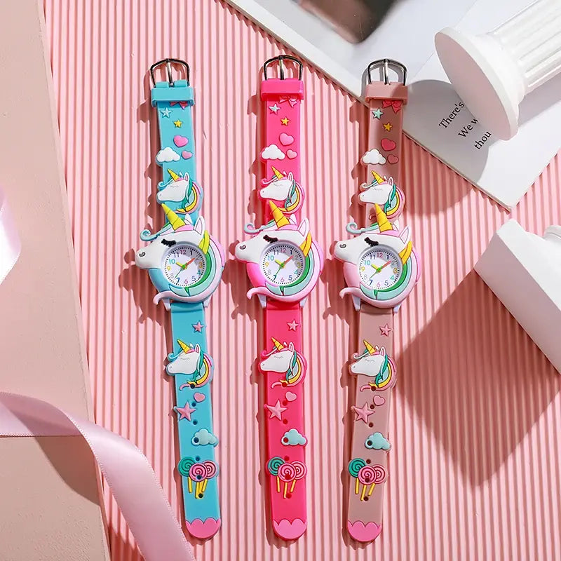 Cute Cartoon Watch - Silicone Kids Wristwatch | Colorful Kids Gift