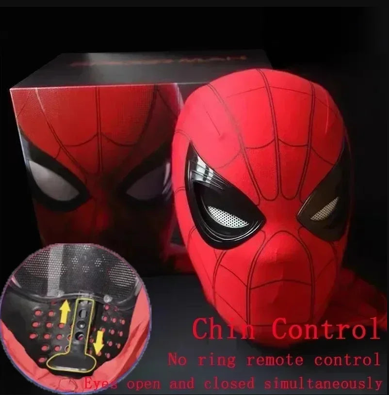 Spider-Man Remote Control Electronic Mask 1:1 Finished Goods Cosplay Gift