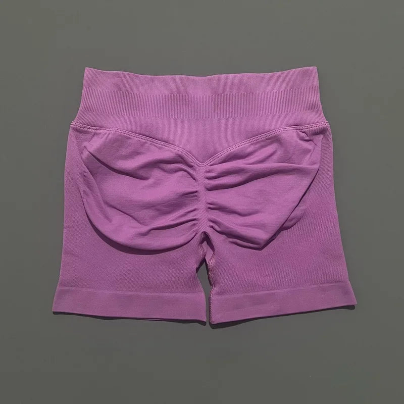 HISTELLO Seamless Yoga Shorts Small Polyamide Butt Lifting Activewear