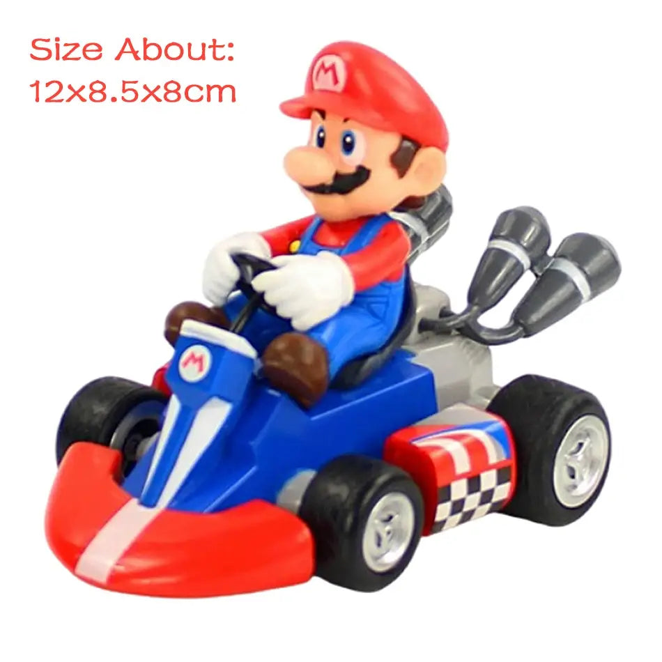 Super Mario Pull Back Car – Action Figure Set for Kids and Collectors