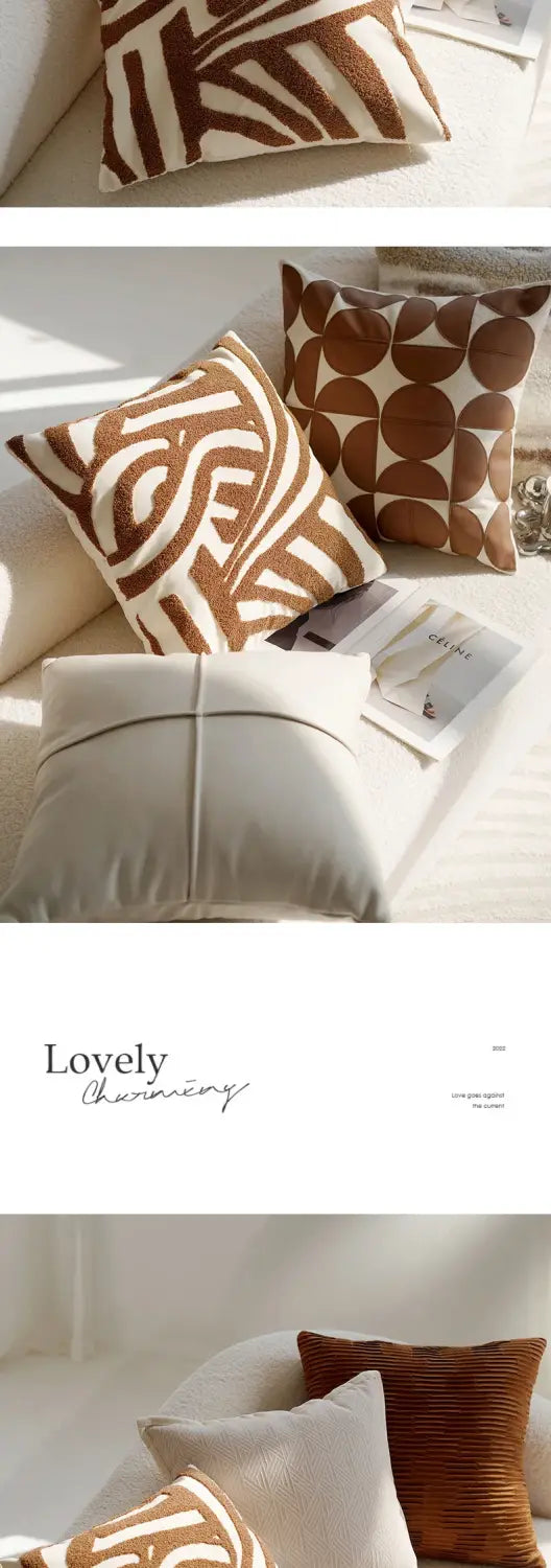 Cream Pillowcase for Elegant Home Decor