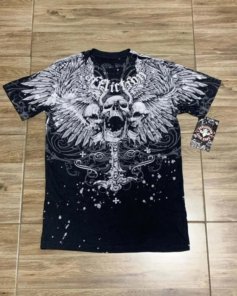 Y2K Retro Punk Hip Hop Printed T-shirt Oversized Type Fashion Top