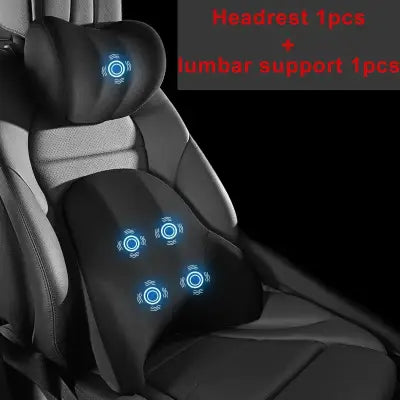 LIVIAUTOLIFE Electric Lumbar Support and Vibration Massage Neck Cushion - set 1