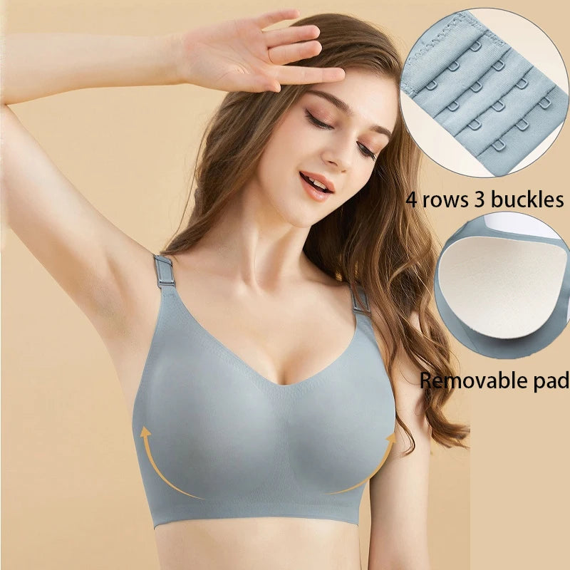 Wireless Bra Jelly Style Nylon Elastane Daily Comfort Support