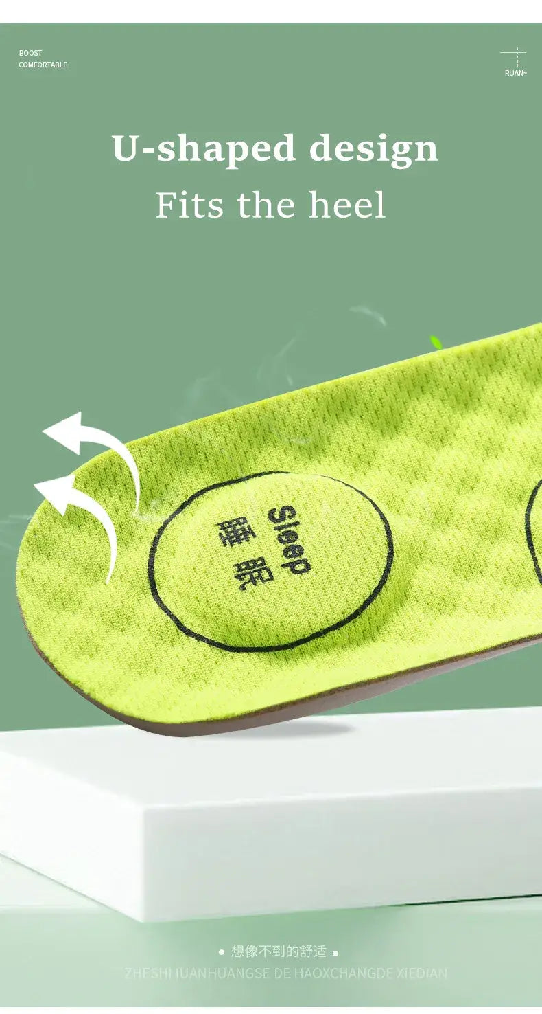 Breathable Deodorant Sport Acupressure Foot Insoles for Comfort