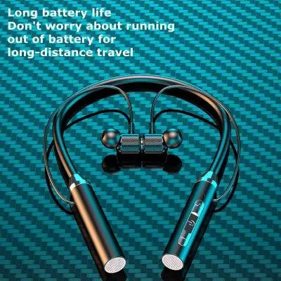 Wireless Bluetooth 5.0 Neckband Earphones with Waterproof Magnetic Earbuds