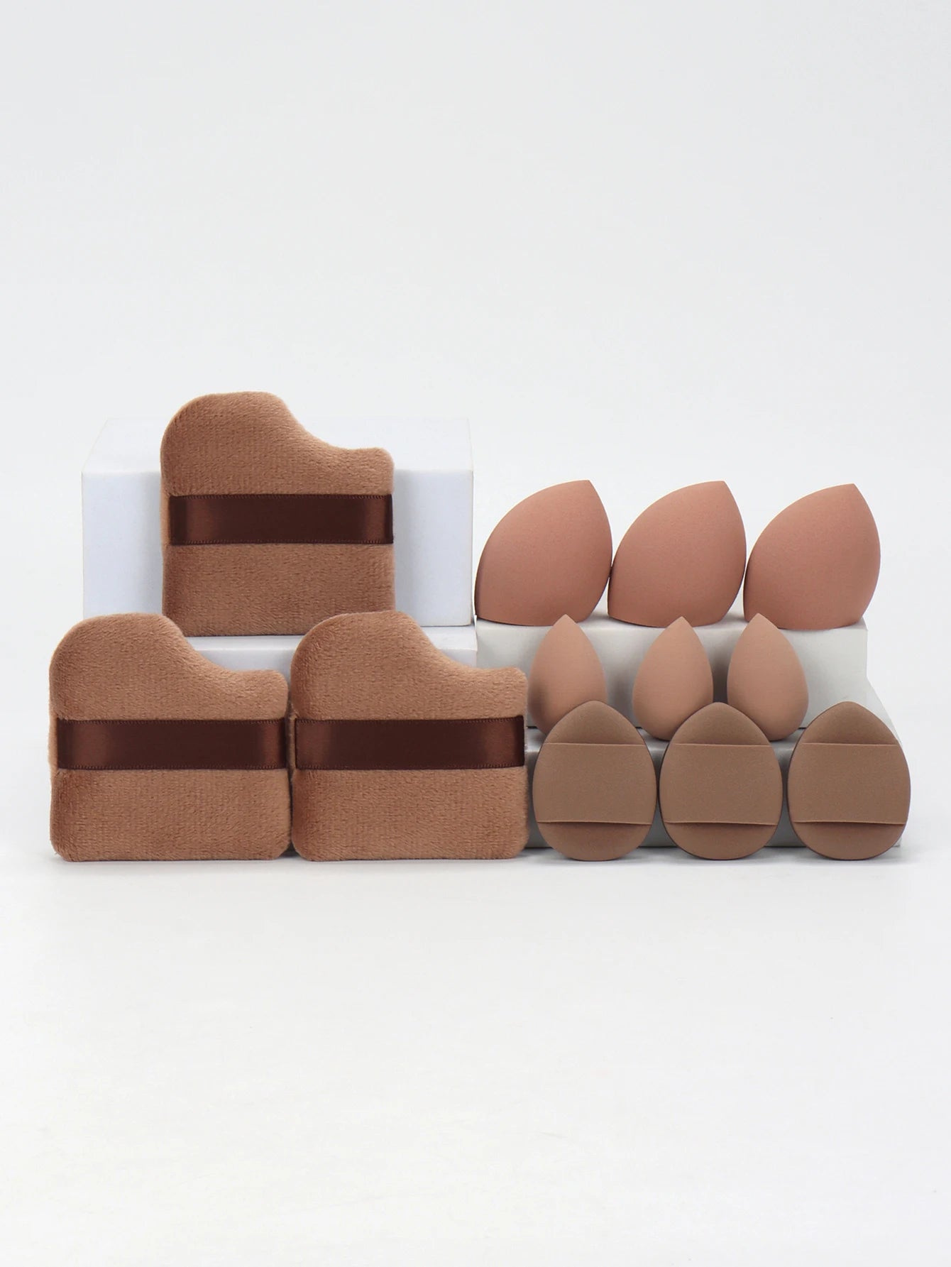 12-Piece All-Purpose Makeup Sponge Set Multi-Size Professional Blending