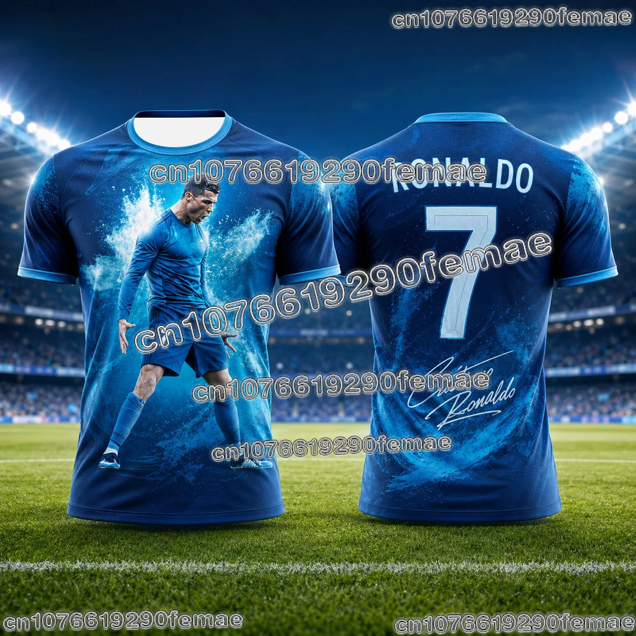 2026 Special Edition Ronaldo No.7 Soccer Jersey Oversize Breathable Training Tee