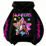 Huntrx Mira Rumi Zoey Long Sleeve Rope Type Hoodie Hip Hop Style