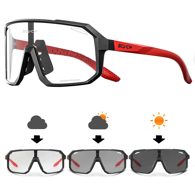 SCVCN Cycling Glasses UV400 TR90 Outdoor Sports MTB Sunglasses