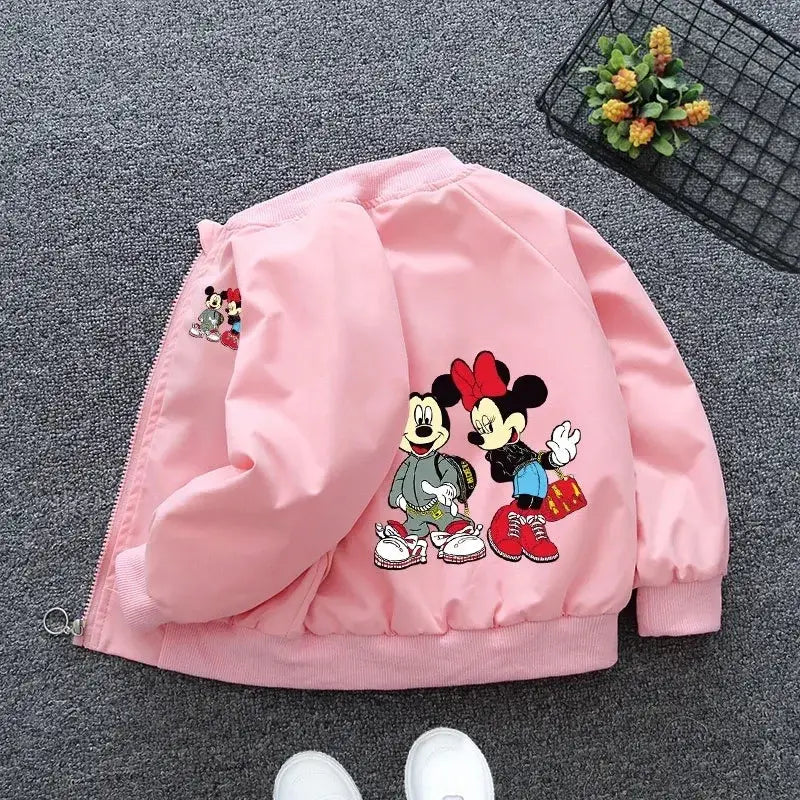 Mickey Mouse Hoodie Coat for Spring Baby Boys and Girls