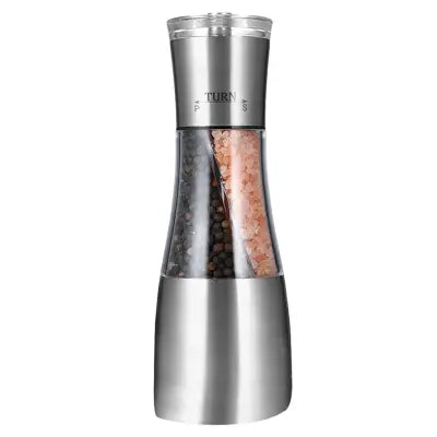 2-in-1 Stainless Steel Salt and Pepper Grinder Adjustable and Refillable - 1PC / United States