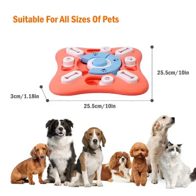 Dog Puzzle Toys and Interactive Treat Dispenser for Training