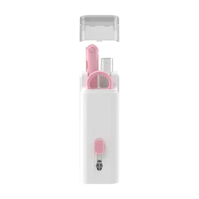 Home 7-in-1 Keyboard Cleaning and Earphones Cleaning Kit - Pink