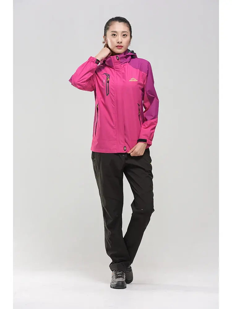 TRVLWEGO Women’s Waterproof Hiking Jacket for Autumn Trekking