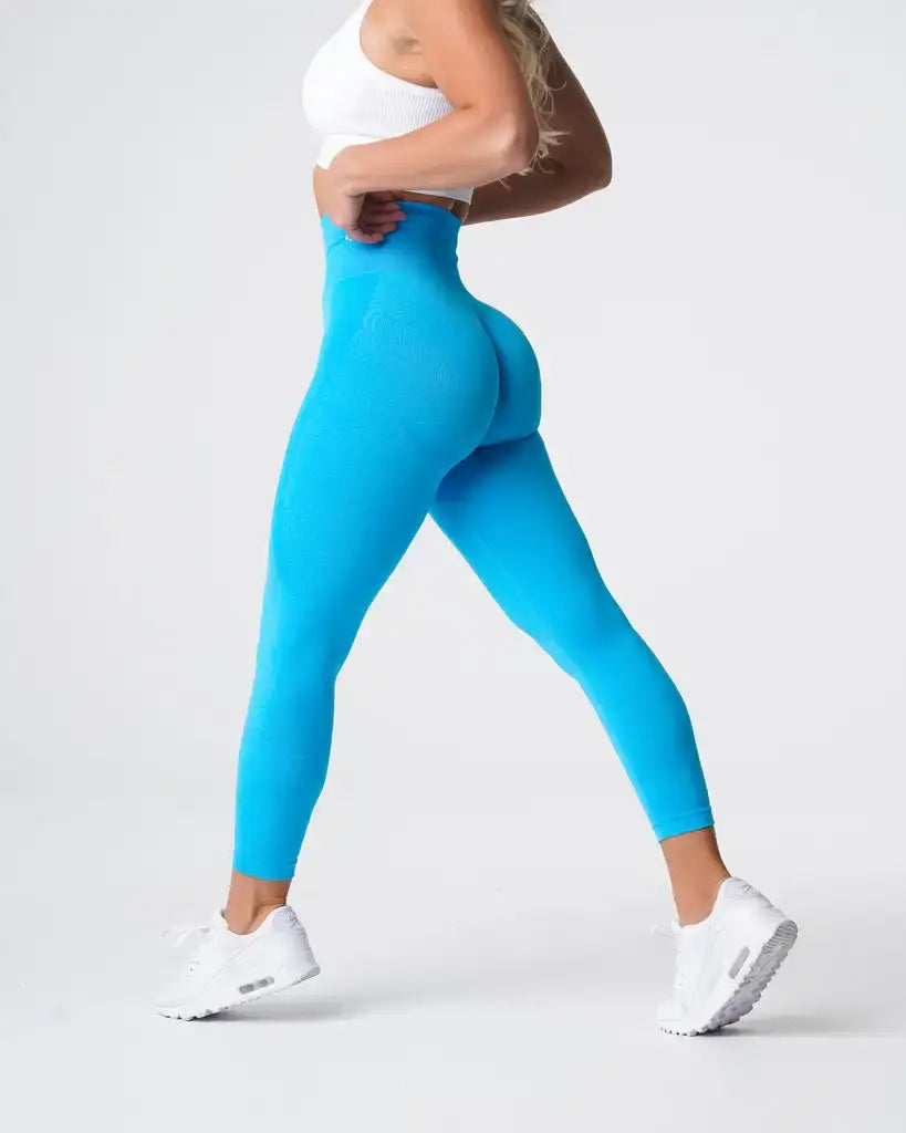 Speckled Seamless Spandex Leggings: Soft Workout Tights