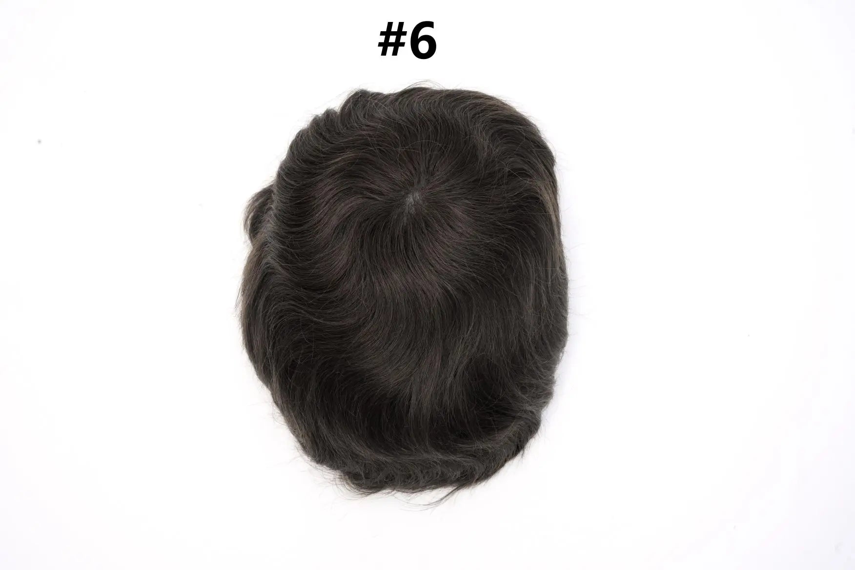 Mens Toupee Human Hair Piece Thin Skin V Loop Natural Hairline