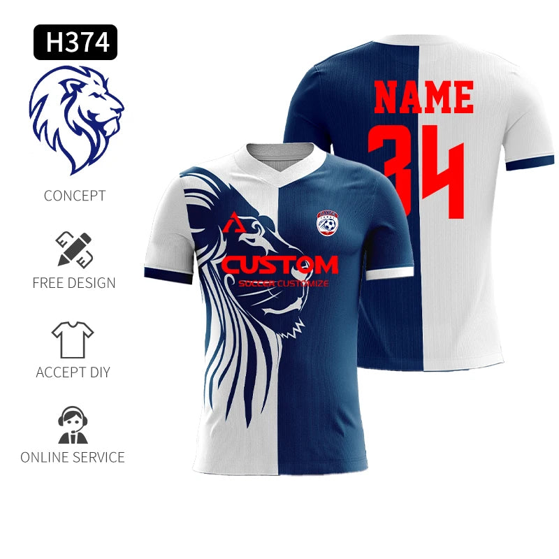 Short Sleeve Custom Sublimation Football Jersey Quick Dry Training Shirt