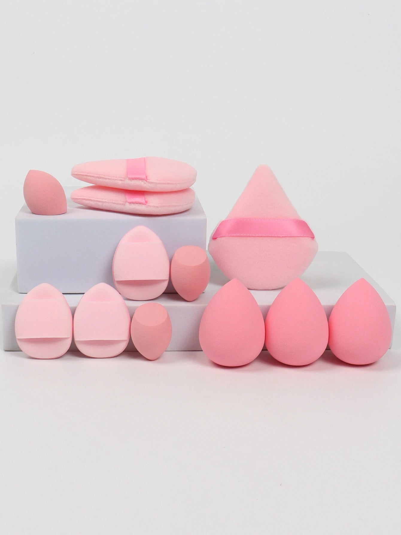 12-Piece All-Purpose Makeup Sponge Set Multi-Size Professional Blending