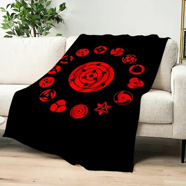 A-Akatsuki Cool N-Naruto-es Anime Blanket Blanket for Couch Sofa Travel Home Hiking Picni Bed Beding Flannel Blanket