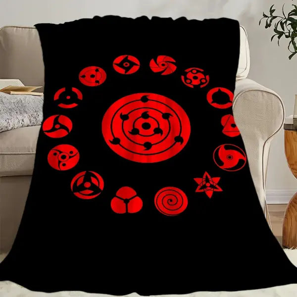 A-Akatsuki Cool N-Naruto-es Anime Blanket Blanket for Couch Sofa Travel Home Hiking Picni Bed Beding Flannel Blanket