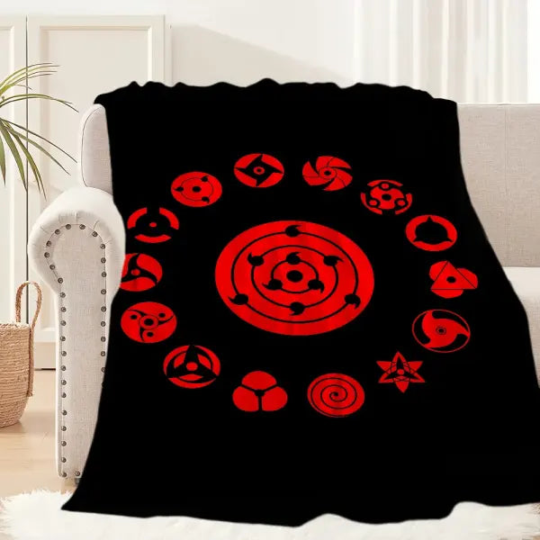 A-Akatsuki Cool N-Naruto-es Anime Blanket Blanket for Couch Sofa Travel Home Hiking Picni Bed Beding Flannel Blanket