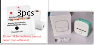 Phomemo T02 Portable Bluetooth Thermal Label Printer - Greenset2. / USB