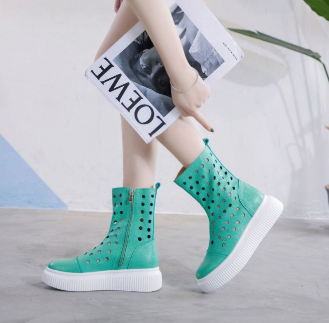 Ladies Fashion Personality Breathable Platform Shoes - Hair Remover