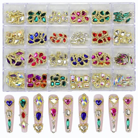 AB Clear Drop Rhinestones for Nail Art and Decoration - 240pcs 01